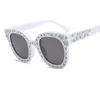 2018 Oversized Pink Crystal Embellished Sunglasses Men Women Retro Vintage Big Square Frame Sun Glasses Shades UV400 L621169381