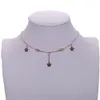 100 925 sterling silver emalj rosa svart tusensköna blomma charm choker passar pandora silver flicka present halsband