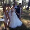 Güzel Diz Boyu Kılıf Nedime Elbiseleri Dantel Aplike Straplez Backless Nedime Abiye Custom Made Resmi Elbise