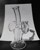 2016 Super mignon Mini skurper conduites d'eau Bangs en verre épais 10mm joint verre bongs plate-forme pétrolière dab rigs 2 trous perc haute qualité livraison gratuite