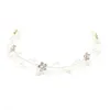 Image réelle bandeau de mariée cristaux perles accessoires de mariée Style simple accessoires de cheveux de mariage bijoux de cheveux casque de mariée 3721990