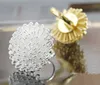 Anillo de flor de diente de león para las mujeres Joyería de moda de niña linda Estilo coreano Color plata Color dorado Venta al por mayor Nuevo