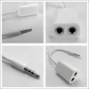 3.5mm Earphone headphone Male 1 To 2 Female Y Splitter Extend AUX Audio Cable Adapter Jack