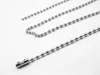 Wholesale 304 Stainless Steel Beaded Ball Chain Necklace Chains 45cm 50cm 60cm 70cm 20pcs/lot FN100