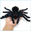 Spider Halloween Decoration makeup scary props Christmas Flocked Black Funning Joking Trick Toys gift Decoration Prop Jel Jewels Ornament