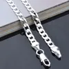 Whole new noble fashion 925 women men 4mm snake style necklace pendant jewelry 24 inches factory 260r