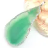 Wholesale 10 Pieces 1LOT Newest Green Natural Agate Gem 925 Sterling Silver USA Israel Wedding Engagement Pendants Party Jewelry