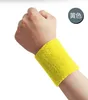 Großhandels-1 Stück 15 * 7,5 cm Frottee-Armbänder Sport Schweißband Handband für Fitnessstudio Volleyball Tennis Schweiß Handgelenkstütze Bandage Wraps Guards