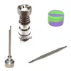 Universal Tabacco 4 IN 1 Titanium Nagel 14 / 18mm GR2 Titanium Nagel mit Carb Cap Dabber Werkzeug Slicone Jar Dab Container