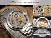 2022 فائز العلامة التجارية الفاخرة للرجال الساعات العظمية الكاملة الصلب الساعات الميكانيكية الأعمال التجارية ساعة Wristwatch Clocks Relogio Maschulino