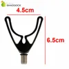 4pcs Black Plastic U-head Fishing Rod Holder Telescopic Fishing Rod Butt Rest Head Carp Fishing Accessories