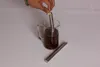 100 pcs / lotes ferramentas de chá de café filtro de aço inoxidável telas palitos de chá de colheres de chá oblíquo