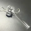 6cm oil burner glass pipes thick clear purple oil burner bubbler for smoking pyrex oil burner pipes cheap hand pipes glass tube