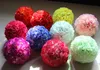 Kissing ball Wedding silk Pomander Encrypt hanging flower ball decorate artificial flower decoration for wedding party market supplies FB011