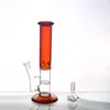 Real Image Bong Glass Water Pipes Height 28 cm With 14.4mm Joint Glass Bongs Double Honeycomb Percolator Oil RIgs Glass Hookahs