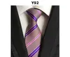 Men neckties 145*8cm stripe neck tie 101 Colors Occupational Necktie printing Tie for Father's Day business tie Christmas gift