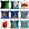 Travesseiros de natal Caso Capa de Almofada Xmas Travesseiro Rena Elk Throw Capa de Almofada Árvore Sofá Coxim Capas de Almofada de Papai Noel Home Decor 43 * 43 cm C2669