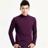 Men Bottoming Tops Fall Slim Sweaters Warm Autumn Turtleneck Sweaters Black Pullovers Clothing For Man Cotton Knitted Sweater Male Sweaters