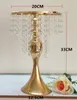 Ny Ankomst Golden och Silver Wedding Crystal Table Centerpiece Party Road Leads Home Decoration 1 Lot = 12 st