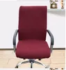 Plain office Computer chair cover side zipper design arm recouvre chaise super stretch rotating lift chair cover