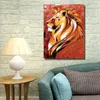 Strong Lion Pictures Ręcznie malowany akrylowy obraz olejny dla zwierząt do salonu Dekoracja ściany dzikie zwierzę olejne 55500889