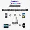 E27 Smart Lamp Draadloze Bluetooth Audio Luidsprekers met LED RGB Licht Muziek Lamp Lampluidsprekers Kleur Veranderen Via WiFi App Control