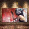 "디지털 아트 과학 소설 여자"프리미엄 아트 프린트. HD 캔버스 인쇄 홈 장식 (Unframed)에 대한 벽 예술