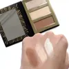 Free Shipping ePacket New Makeup Face Pro Highlight & Contour Palette 3 Colors Powder!