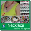 Baseball Softball Sports Titanium 3 Rope Braided Tornado GT Necklace 8000 colors,22"20"18''