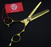 576 # 6.0 '' Merk Paars Dragon Kappers Schaar JP 440C Barber's Anastrofe Underteeth Dunning Scissors Hair Shears