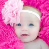 Lovely Baby Fashion Headbands Party Decoration Kids Hair Ribbons Accessories Multicolor Chiffon Flower With Soft Elastic Crochet Hairband