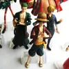 10 stycken Set One Piece Figurine Collection 2 år senare Luffy Nami Zoro Sanji Anime Japanese Cartoon Doll Toys262T