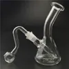 Bang de brûleur à huile de 4,3 pouces 10 mm avec 2pcs Brûleur d'huile Pyrex Pipe d'eau en verre mini-huile Recycleur Recycler Bongs en tête