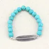 2016 Nowa Bransoletka Unisex Styl Etniczny Biżuteria Handmade Natural Turquoise Charm Bransoletka Bardzo piękna prezent wysokiej jakości łańcuch bransoletka