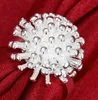 The Fireworks Ring For Women Silver Color Fashion Korean Style Ball Jewelry Girl Gift Party Mix Sizes