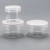 50 100 120 150ML PET Vasetti contenitori cosmetici in plastica con coperchi trasparenti Ombretto Balsamo per labbra Unghie Perline in polvere Crema per gioielli Bottiglia di cera