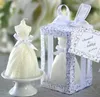 2016 nuovo romantico bianco da sposa abito da sposa forma candela bougie decorazione della festa nuziale candela candele profumate forniture per matrimoni partito