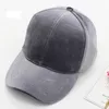 Fluwelen Effen Pet voor Mannen Vrouwen Mode Snapback Verstelbare 6 Panel Baseball Cap Hiphop Thicken Caps Gorras voor Unisex