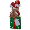 3 개의 크리스마스 패밀리 트리 장식품의 곰 가족 휴가 가정 장식을위한 개인화 된 선물 무료 개인화