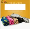 Winter Pet Warm Blankets Paw Prints Blankets for pet cat and dog Soft Warm Fleece Blankets Mat pet dog Bed Cover 60*70cm