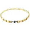 Gorgeous 8-9mm natural south seas gold pearl necklace 18inch 925 silver clasp