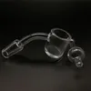 3mm kalınlığı 4mm Alt XL 25mm OD Düz Üst Kuvars Banger Çivi ile ücretsiz Carb Cap Setleri için Cam Bongs Yağ Rigs