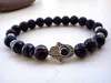 SN0296 Lava Hamsa pulsera Eye Bead Jewelry Buena mano pulsera Fátima mano pulsera Envío Gratis