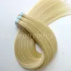 50G 20st Tape in Human Hair Extensions 18 20 22 24inch 613Beach Blonde Adhesive Skin Wefts PU Tape Human Hair2587335