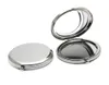 Ny Silver Compact Spegel Blank 65m Kosmetisk Pockmet Förstoringsspegel Gift Favoriter # M065P Drop Shipping