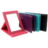 New Korean Fashion PU Leather Cosmetic Mirror Portable Folding Desktop Mirror Travel Desktop Strong Foldable Table Mirrors Cosmetic Compact