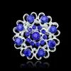 Fashion hollow Rhinestone heart brooches love bouquet brooch pins Lapel collar corsage for women men jewelry