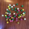 Mini dadi di cristallo 8mm Dadi trasparenti a 6 facce Trasparente D6 Boson Acrilico Giochi da tavolo per bambini Giocattolo Shaker Dadi Buon prezzo Alta qualità # F19