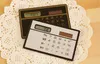 Calculadora de cartão solar mini calculadora solarpowered contador pequeno fino cartões de crédito solars power pocket calculadoras ultrafinas sup9944025