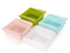 4 stks/partij Plastic Keuken Koelkast Opbergrek Koelkast Vriezer Plank Houder Pull-out Lade Organizer Space saver